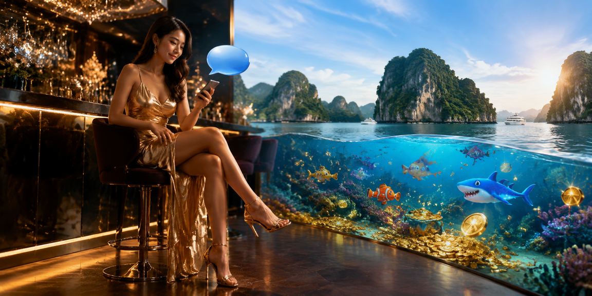 Người dùng tại Hạ Long xem kèo esports và thể thao trực tuyến trên điện thoại bên vịnh